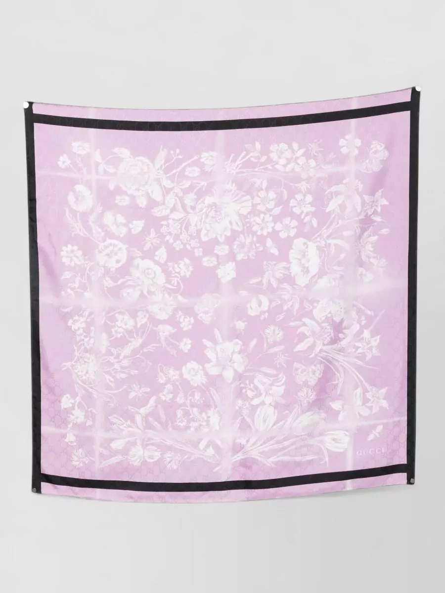 Gucci silk printed scarf