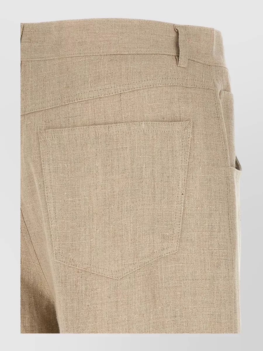 Séfr Linen Regular-Fit Straight-Leg Trousers