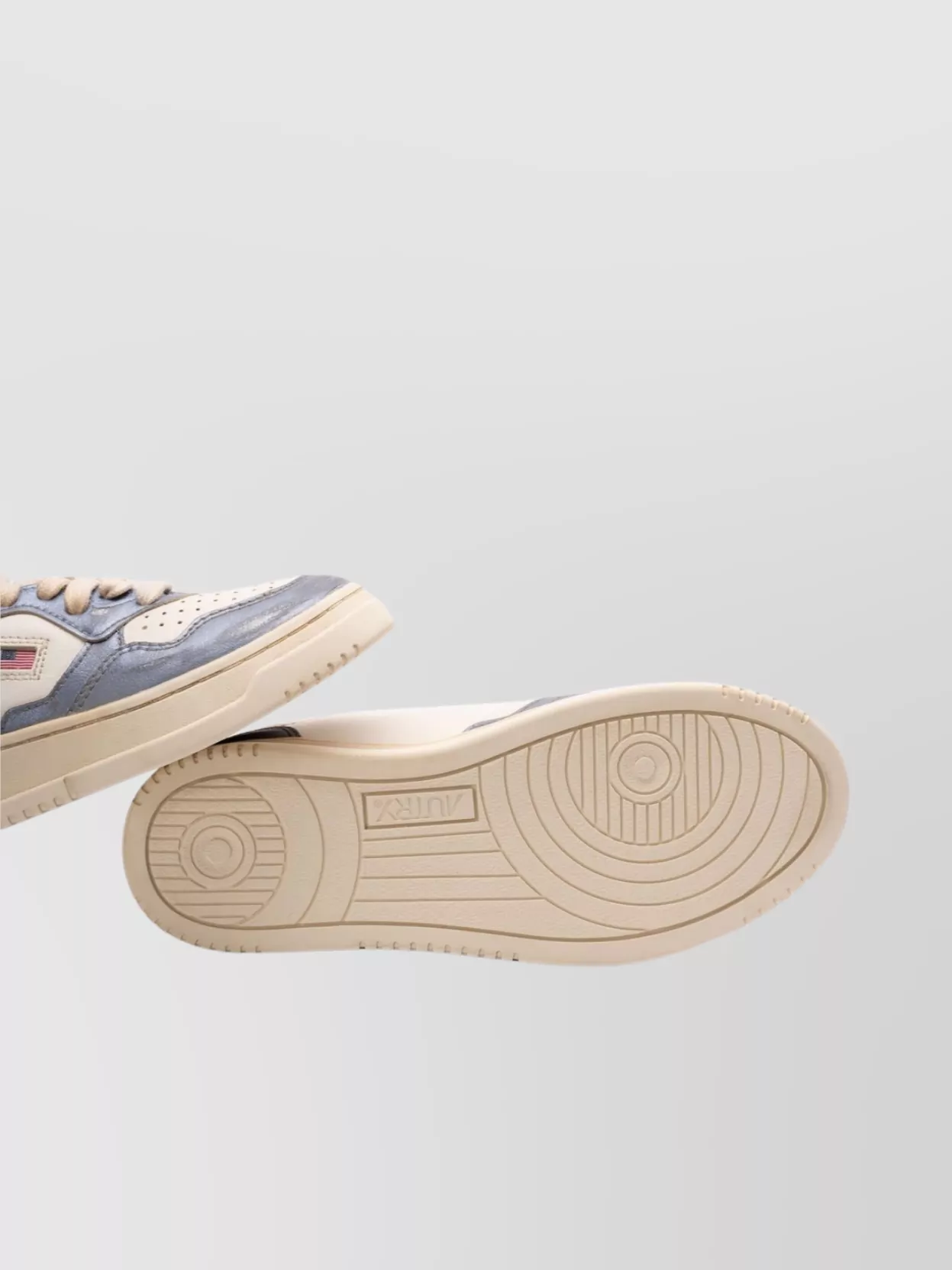 Autry Leather Panelled Sneakers With Perforated Toebox
