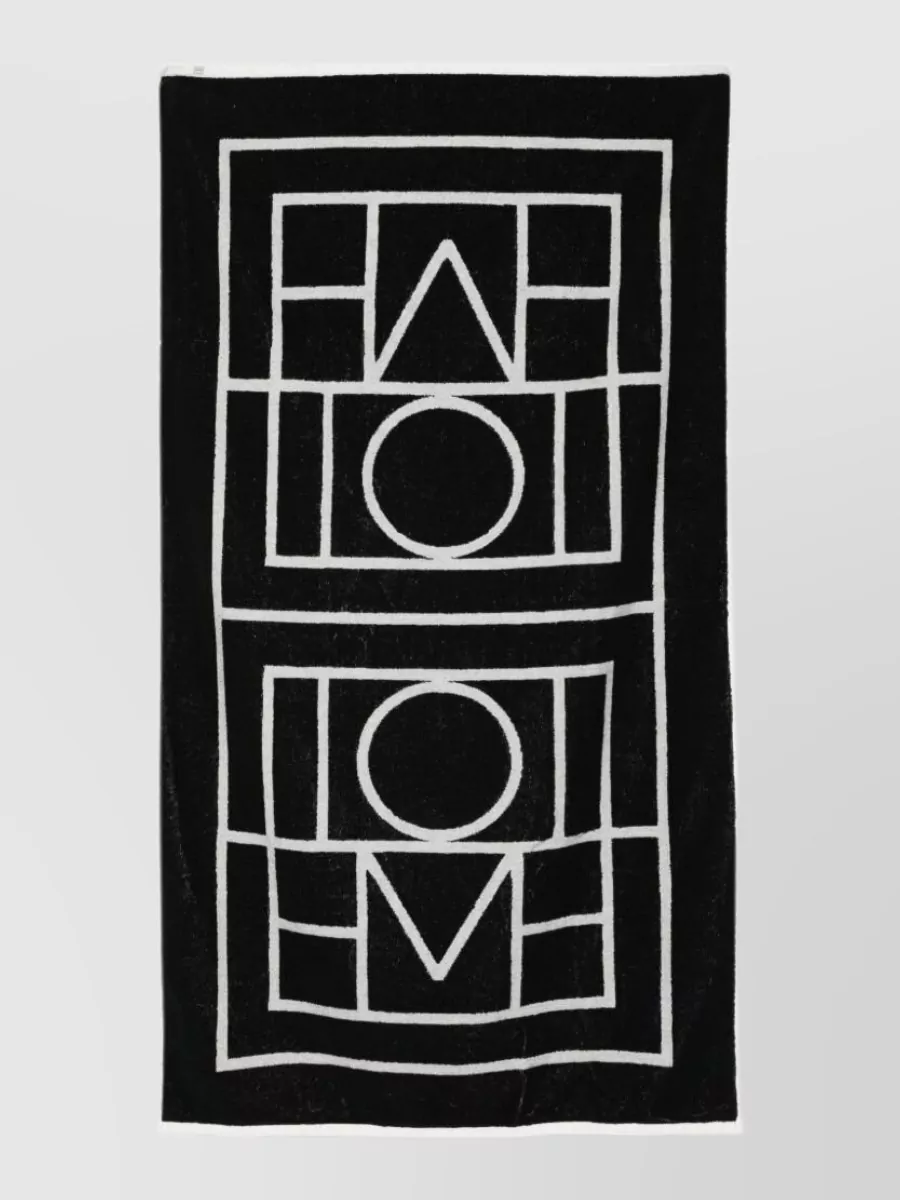Totême cotton jacquard beach towel