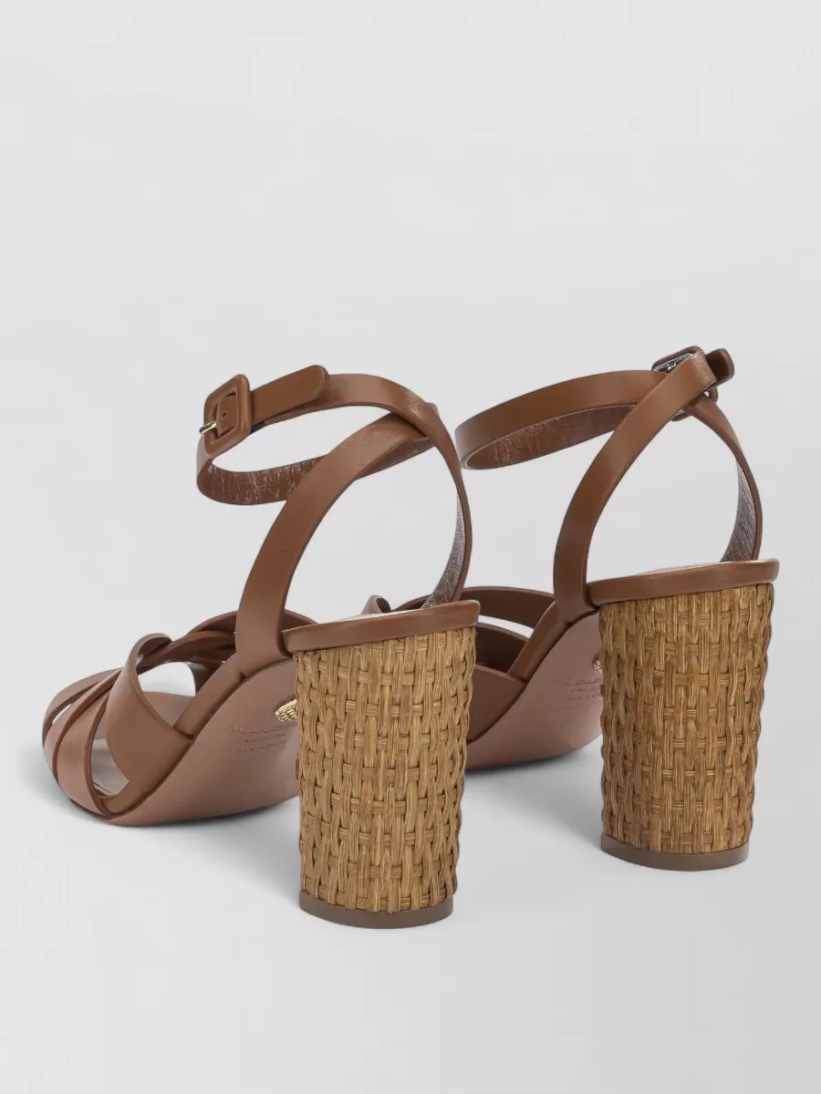 Aquazzura Leather Copacabana 85Mm Heeled Sandals