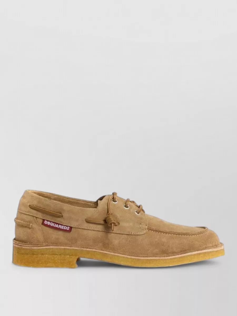 Dsquared2 Suede Leather Boat Shoes