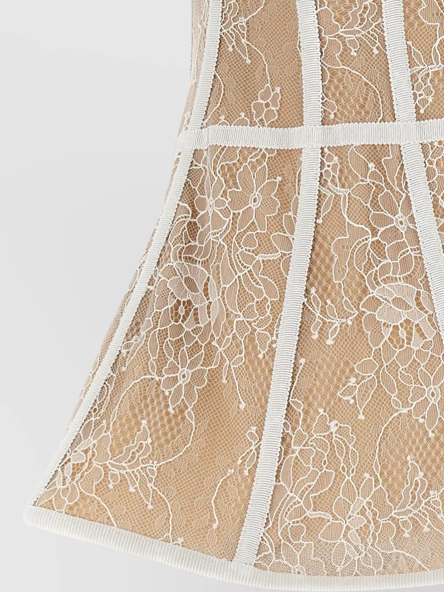 Giuseppe Di Morabito Bustier Top Adjustable Straps Floral Lace