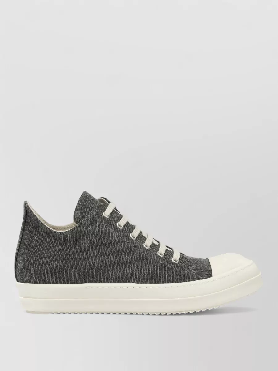 Rick Owens Drkshdw Canvas Low-Top Lace-Up Sneakers