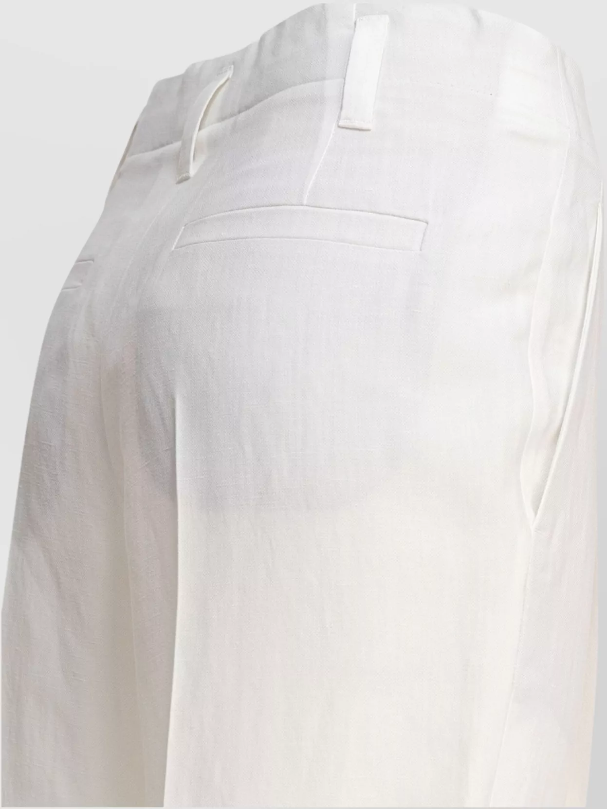 Shop Brunello Cucinelli Front Pleated Straight Leg Trousers With Belt Loops And Back Pockets