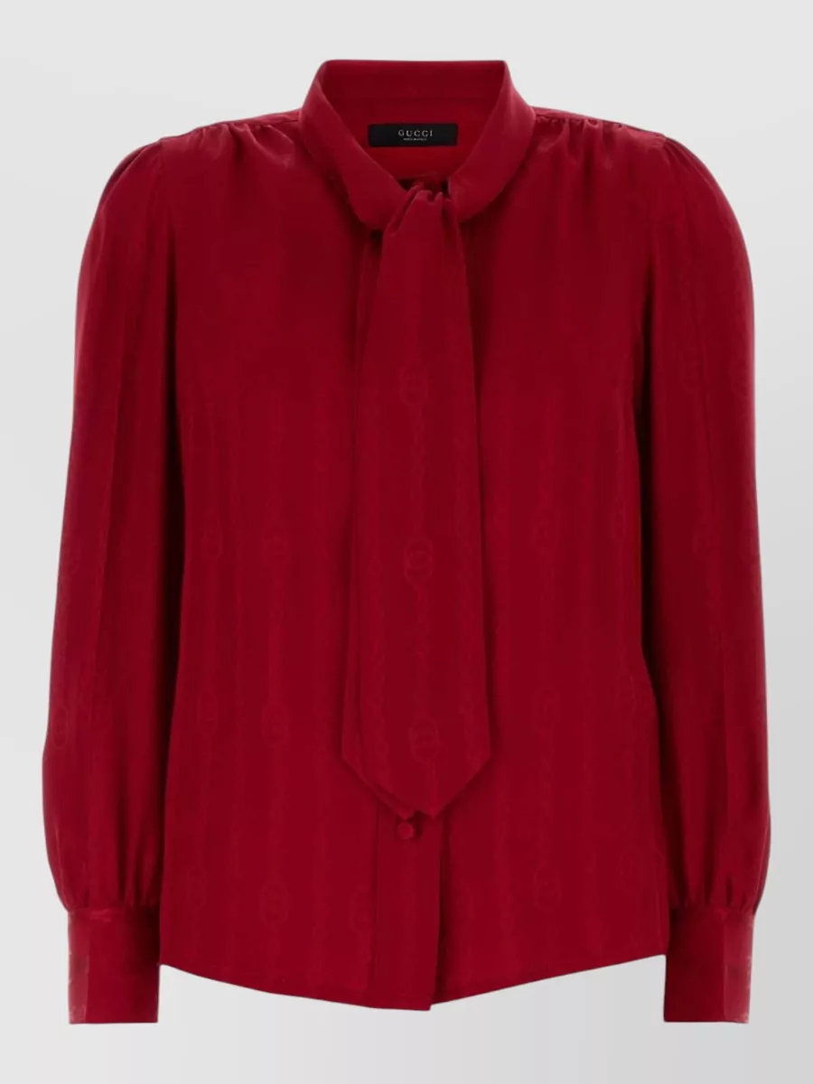 Gucci silk pussy-bow shirt