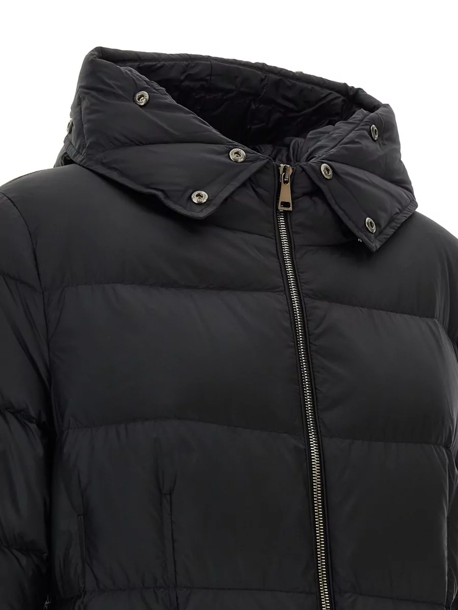 Moncler Down Quilted Belted Long Puffer Coat