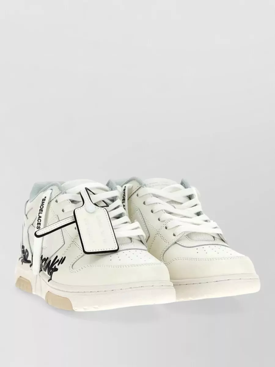 Off-White leather low-top sneakers