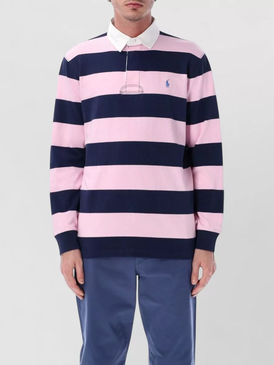 Polo Ralph Lauren striped cotton long-sleeve polo shirt