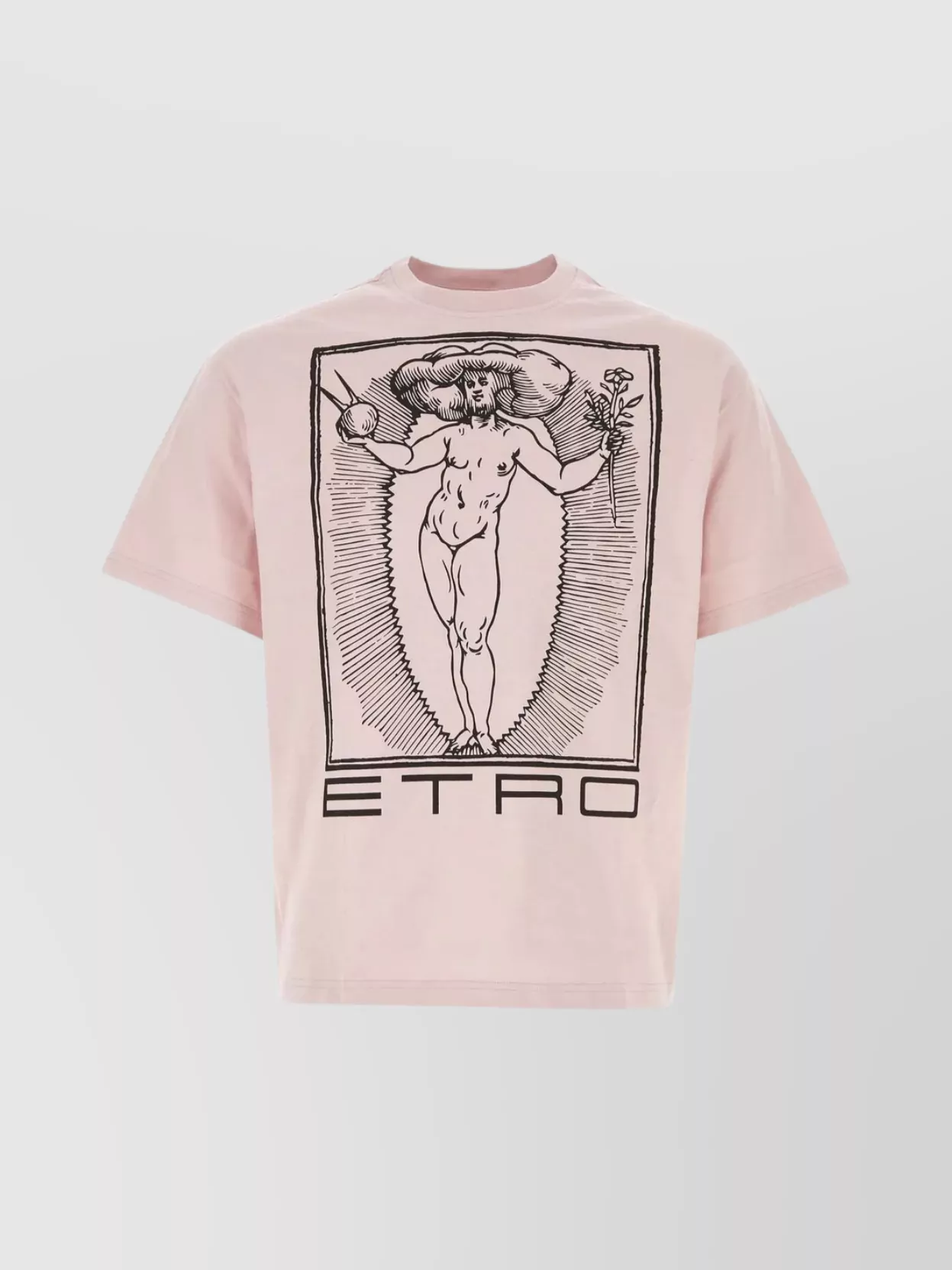 Shop Etro Graphic Print Crew-neck T-shirt