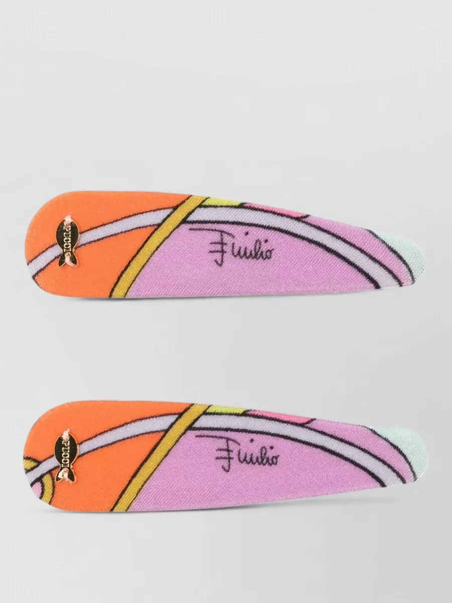 Pucci Printed Hair Clip Set
