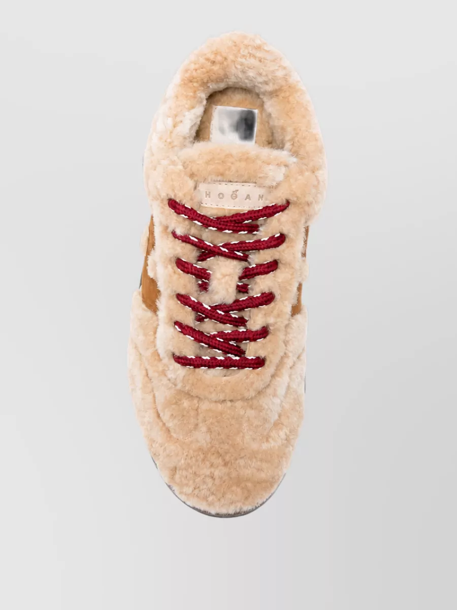 Hogan Shearling Low Top Slippers
