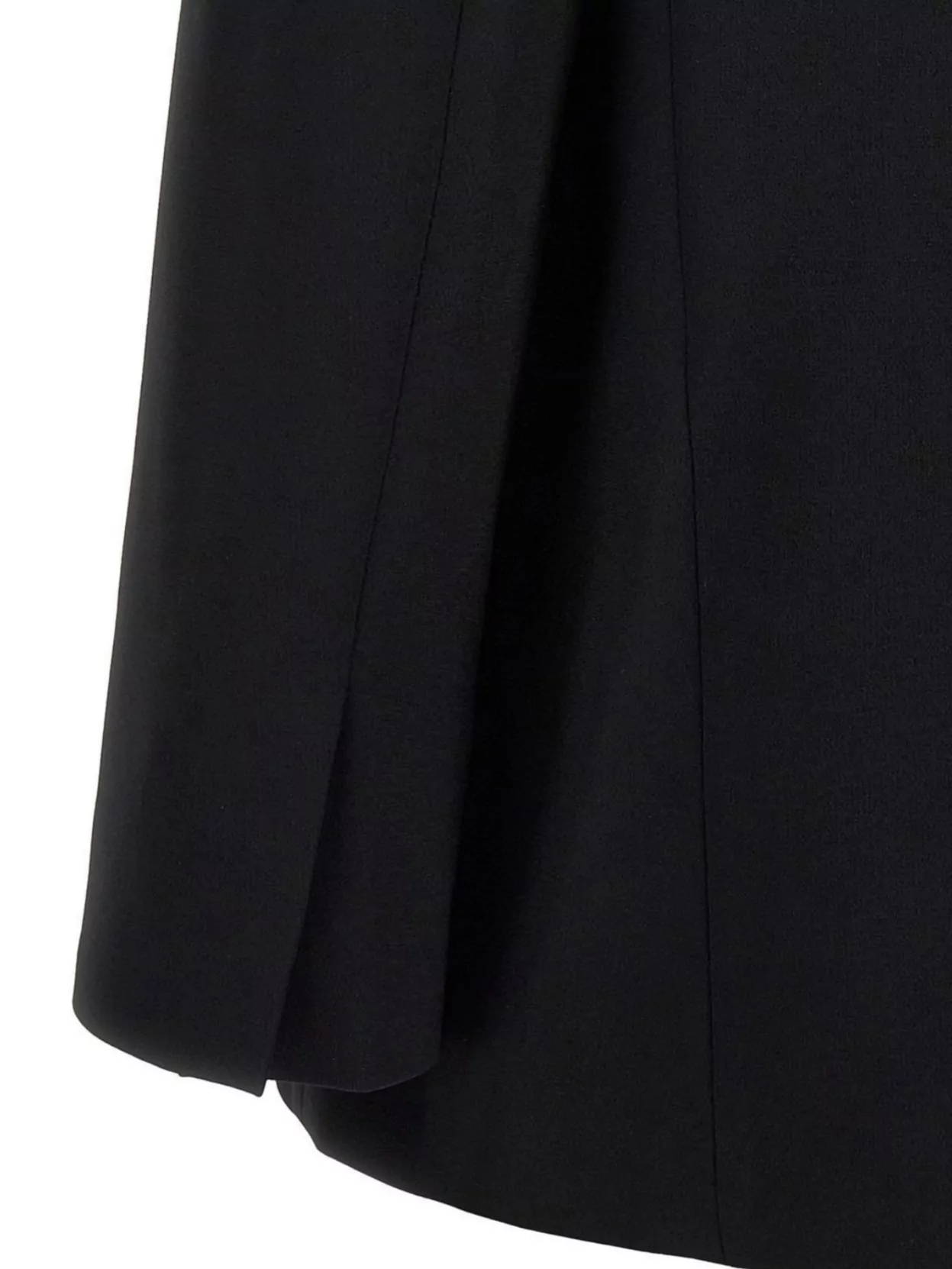 Theory Longline Double-Breasted Blazer Featuring Notched Lapels