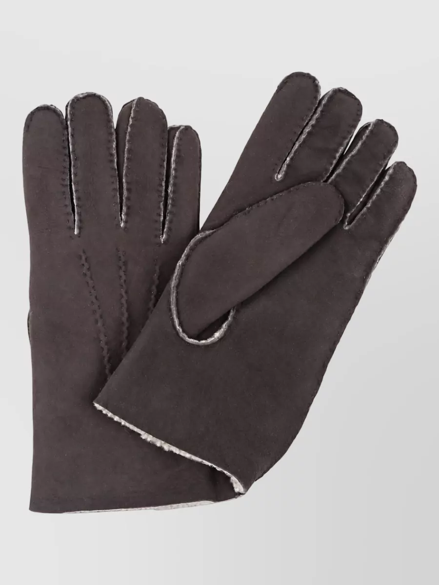 Eleventy suede gloves
