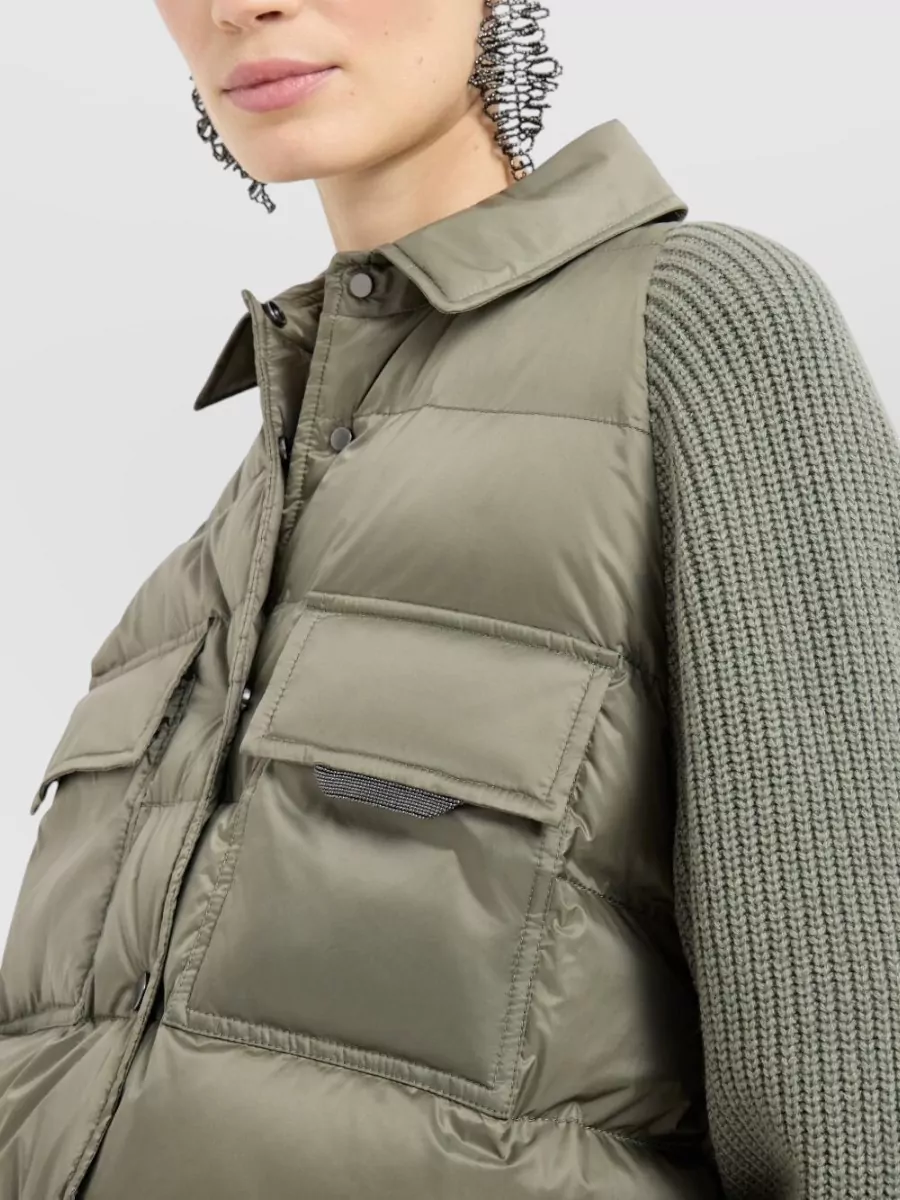 Brunello Cucinelli Nylon Short Jacket Padded Design