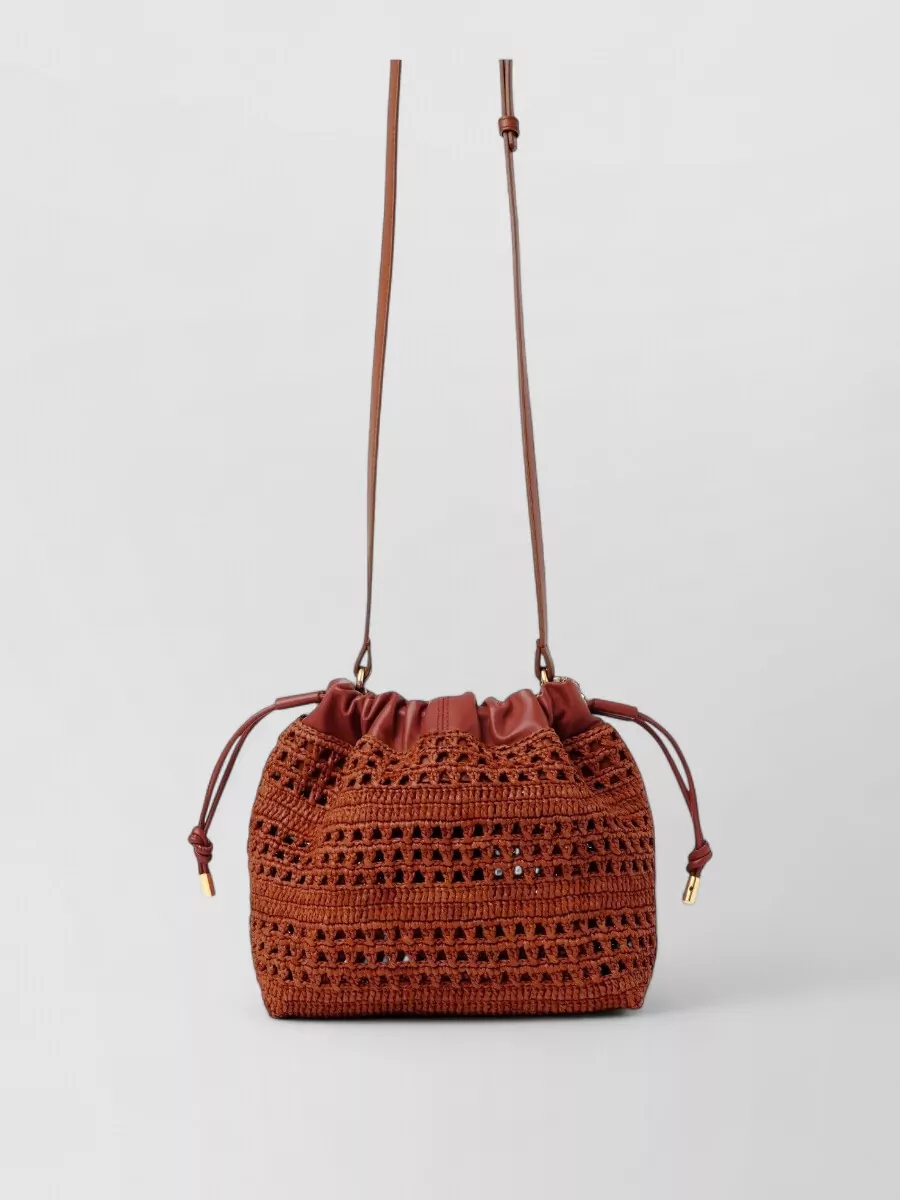 Chloé mini raffia bucket bag