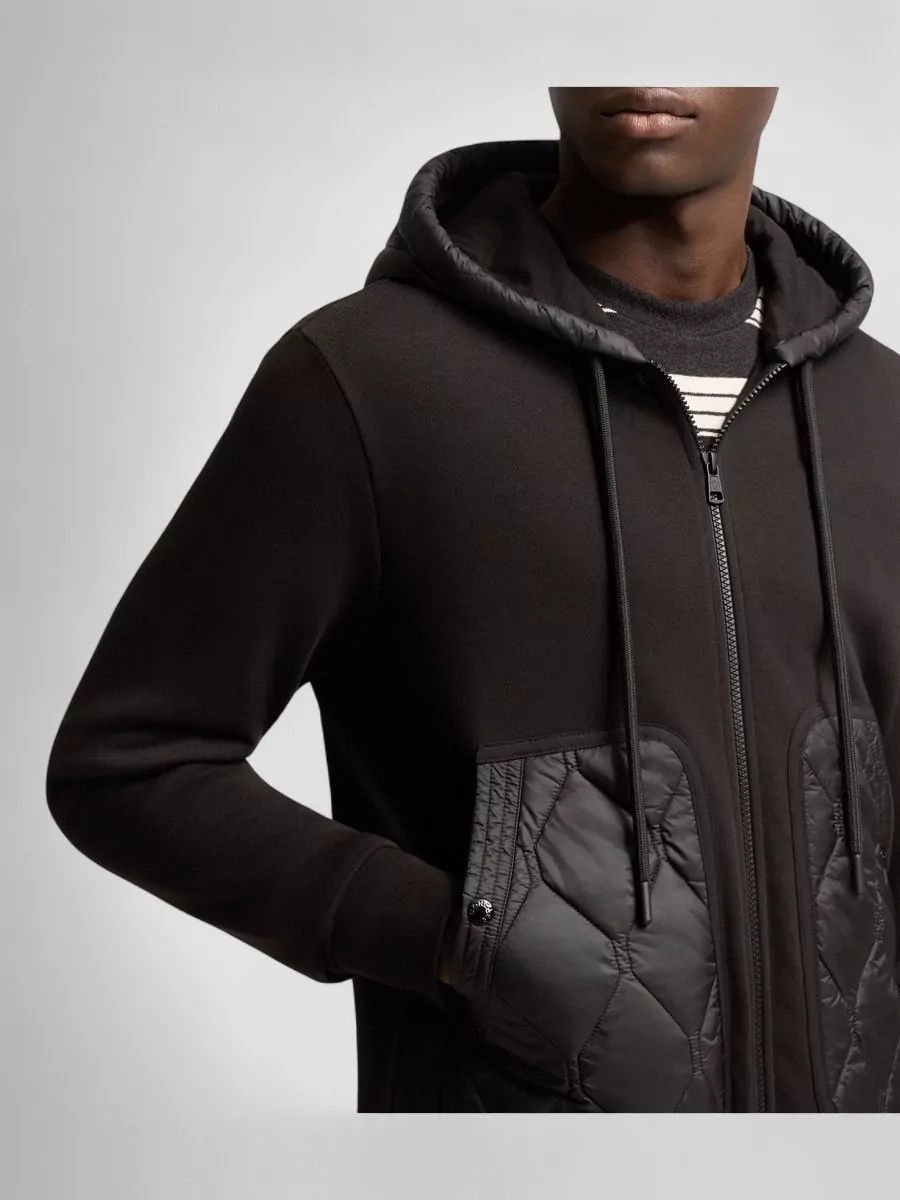 Moncler Quilted Hooded Zip-Up Jacket