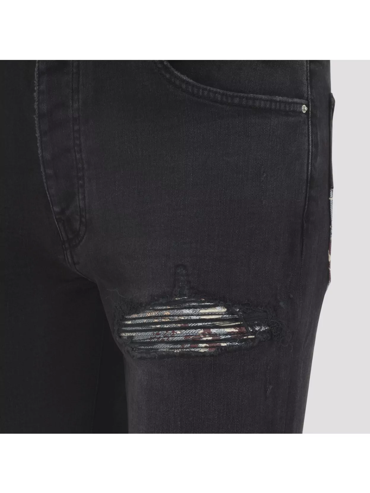 Amiri Distressed Five-Pocket Denim Trousers