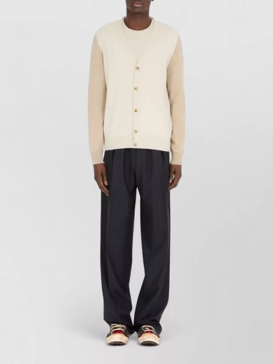 Maison Margiela Knit Cardigan V Neck Long Sleeves
