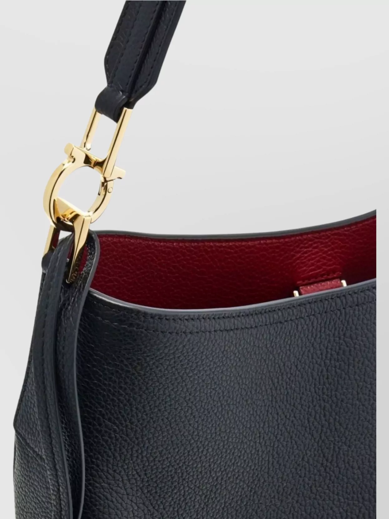 Ferragamo Medium Leather Hobo Bag