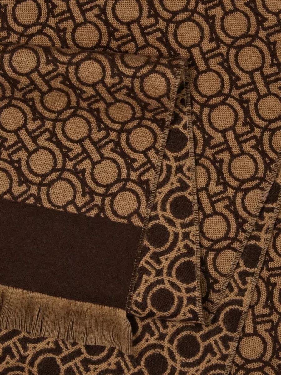 Ferragamo Wool Gancini Scarf