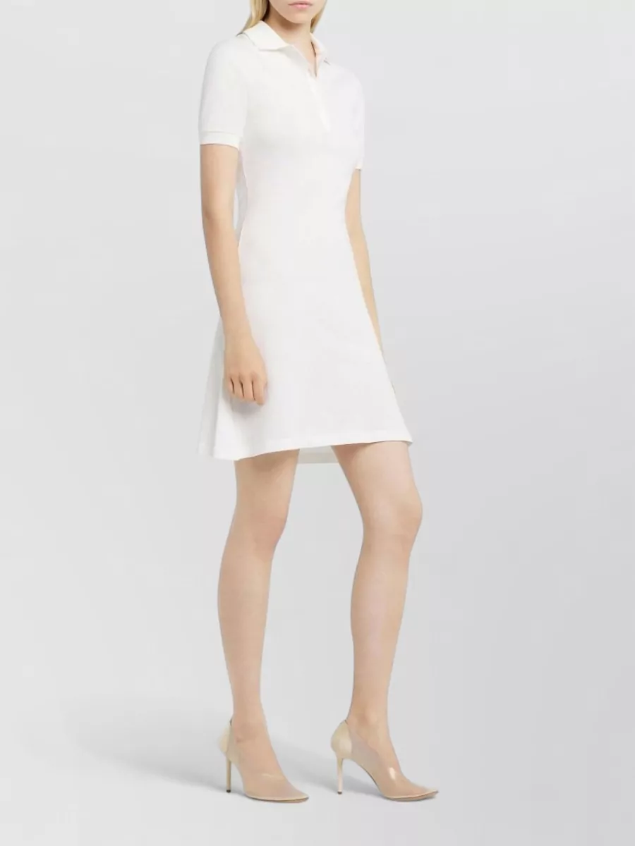 Courrèges Piqué Short-Sleeve Polo Mini Dress