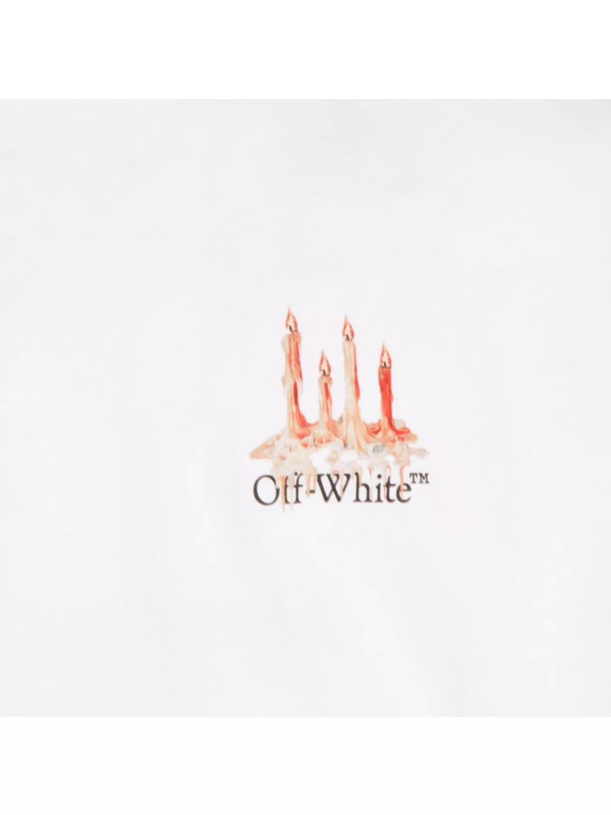 Off-White Graphic Print Crew Neck Short Sleeve Top