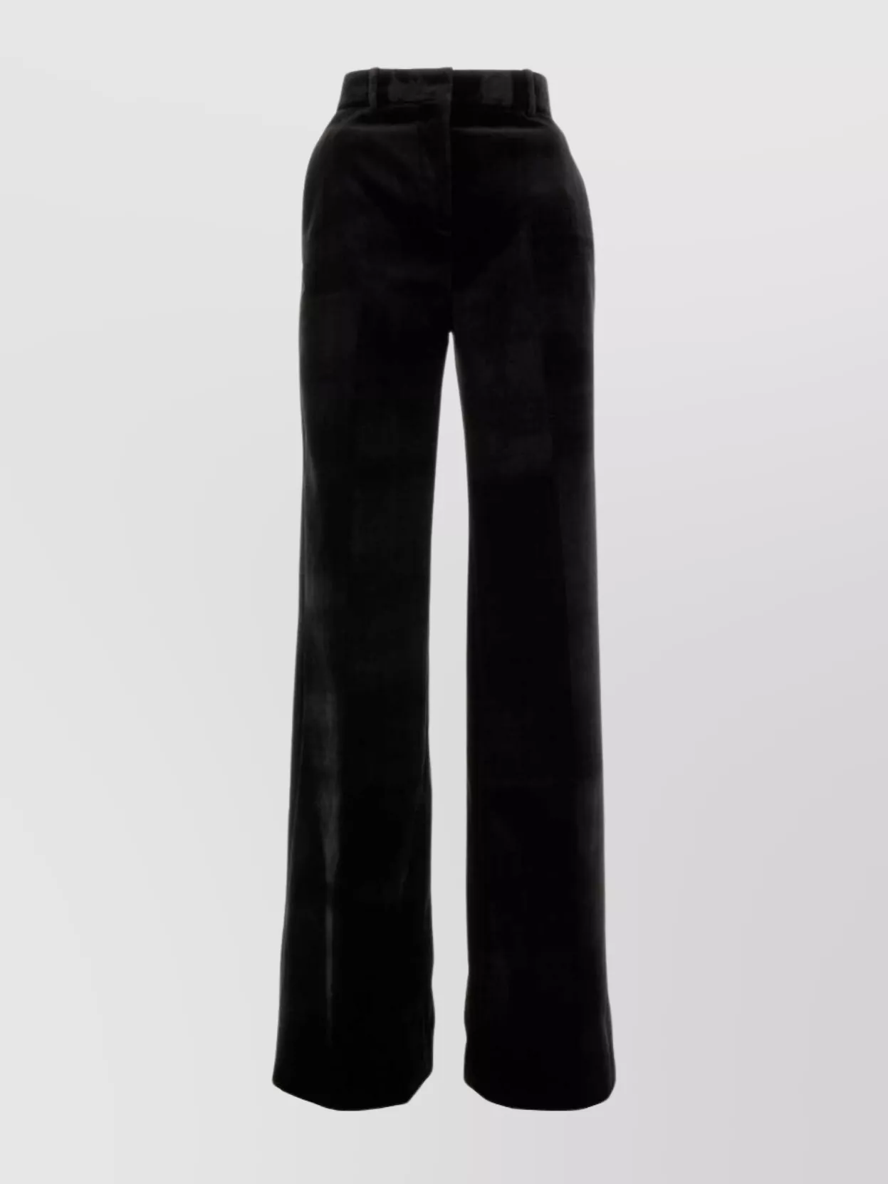 Ermanno Scervino High Waist Wide Leg Palazzo Trousers In Black