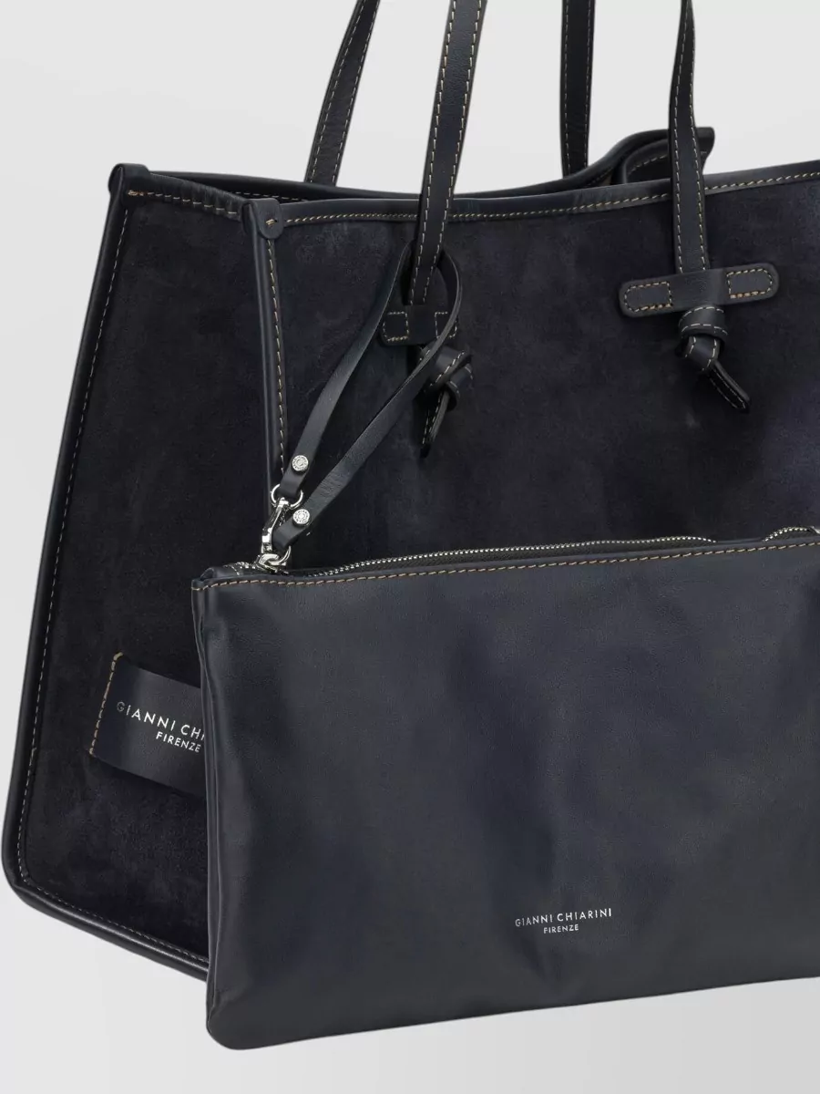 Gianni Chiarini Suede Leather Tote Bag