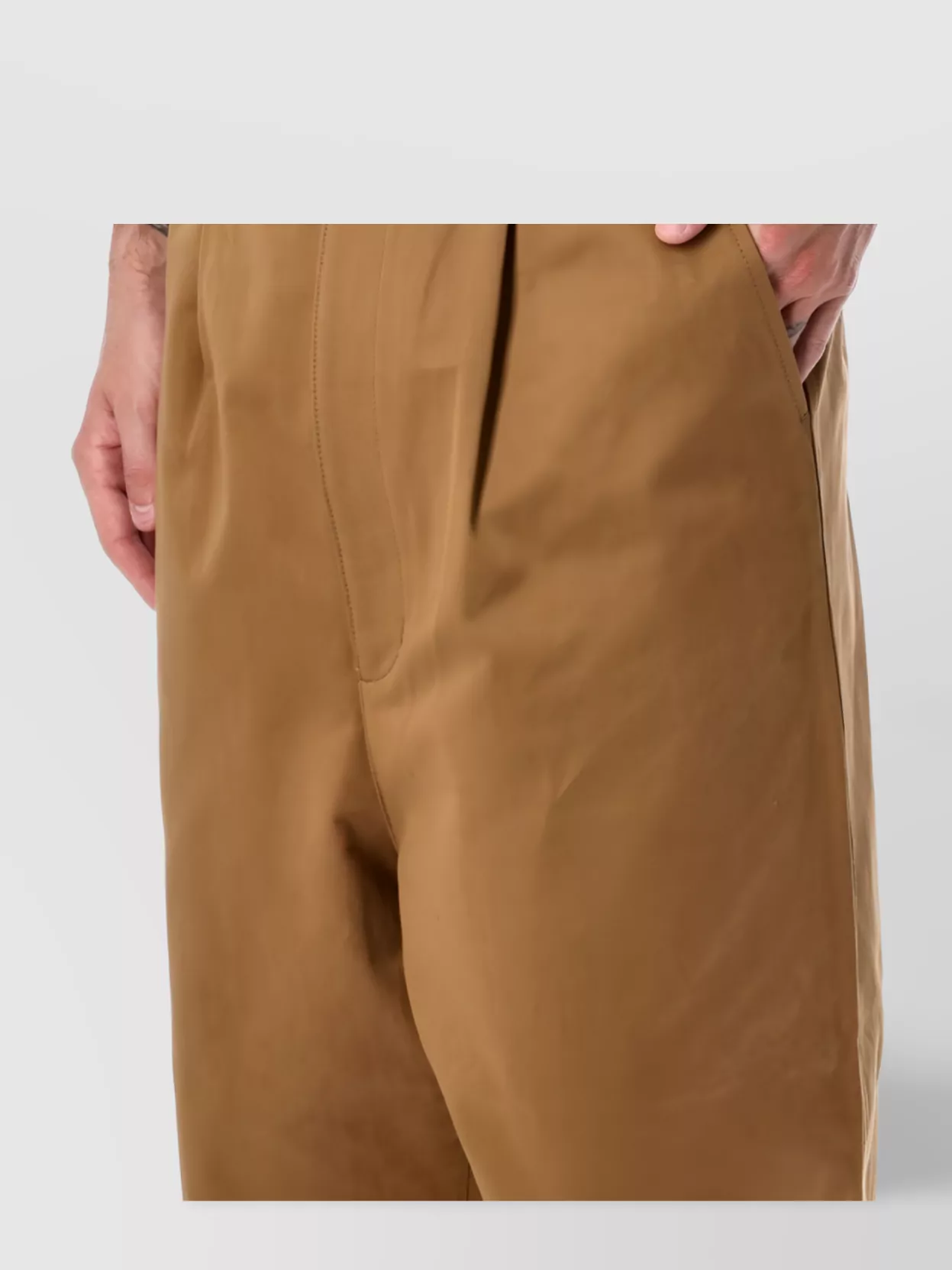 Junya Watanabe Pleated Front Chino Trousers And Pockets