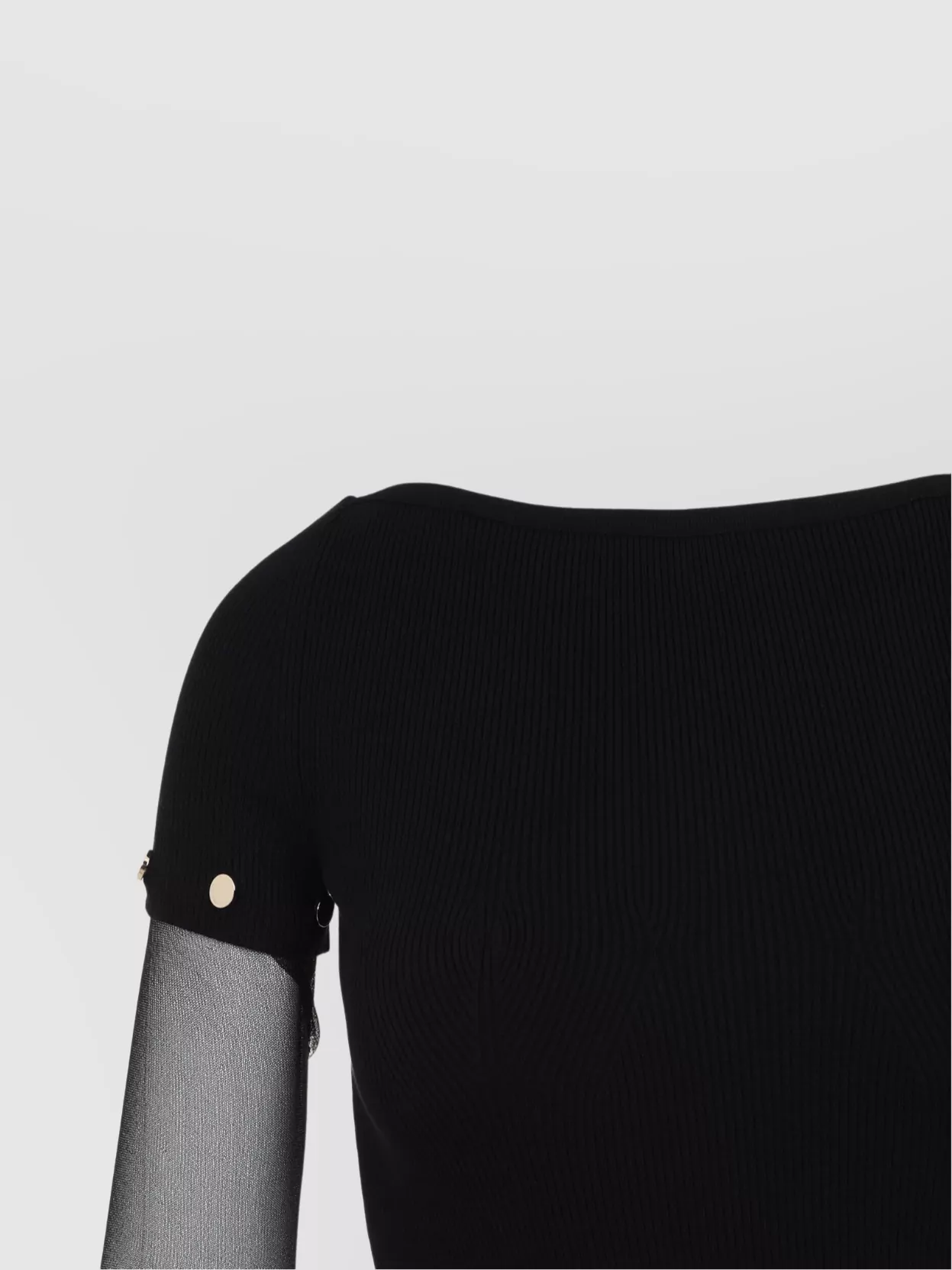 Sportmax Grazia Sheer Sleeves Ankle-Length Dress