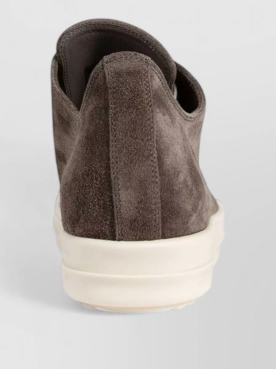 Rick Owens Leather Low-Top Sneakers