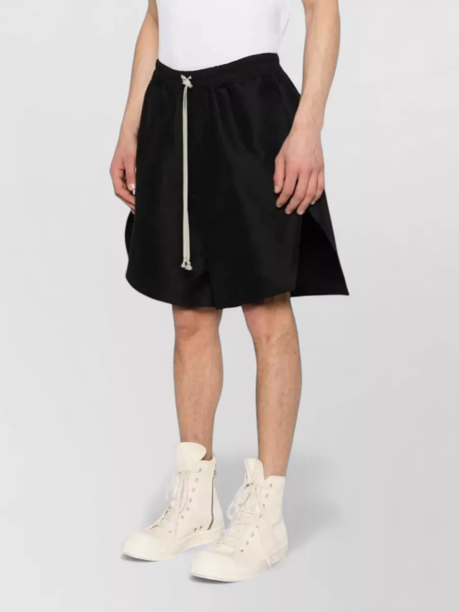 Rick Owens Cotton Nylon Drop-Crotch Shorts