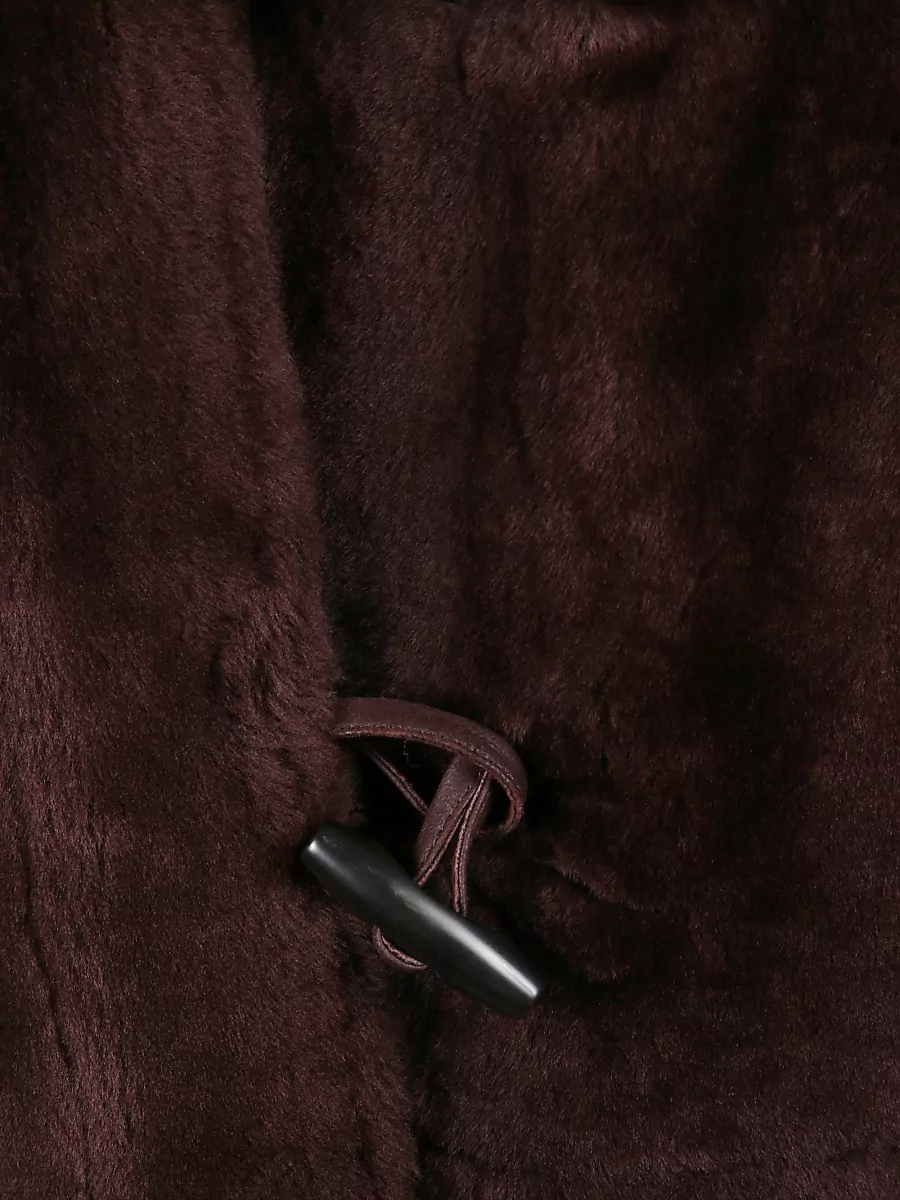 Yves Salomon Lambskin Jacket Featuring Side Zip And Hood