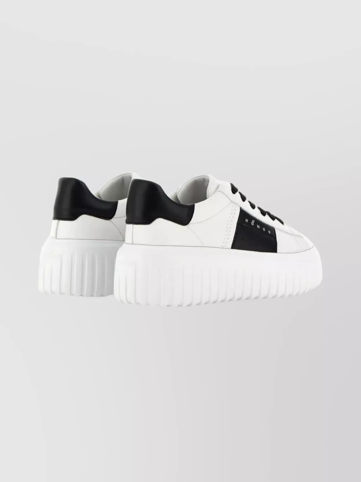 Hogan Sneakers With Thick Sole And Perforated Panel In White