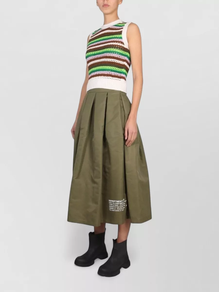 Department Five striped wool tank top