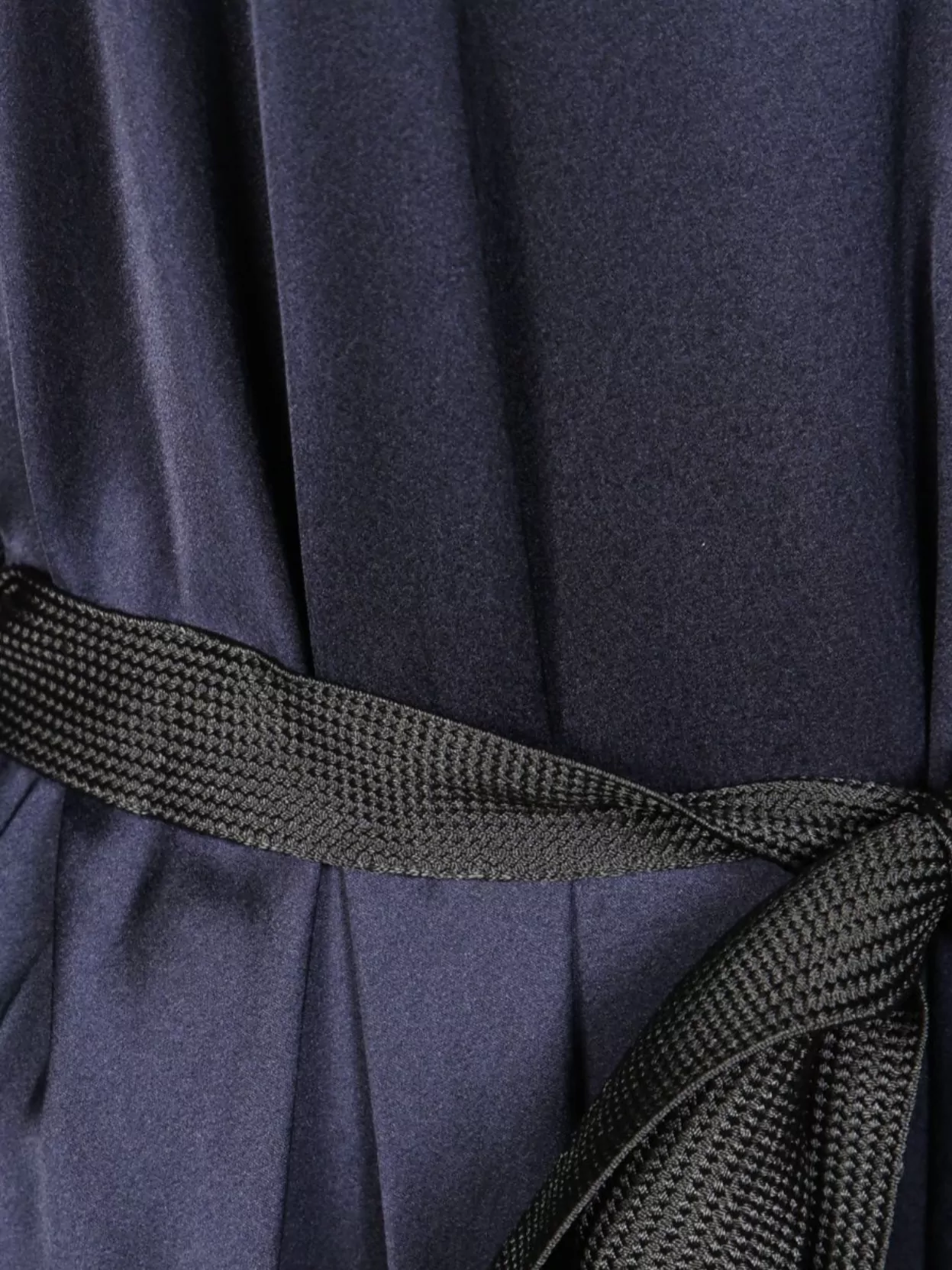 Forte Forte Long V-Neck Silk Satin Dress