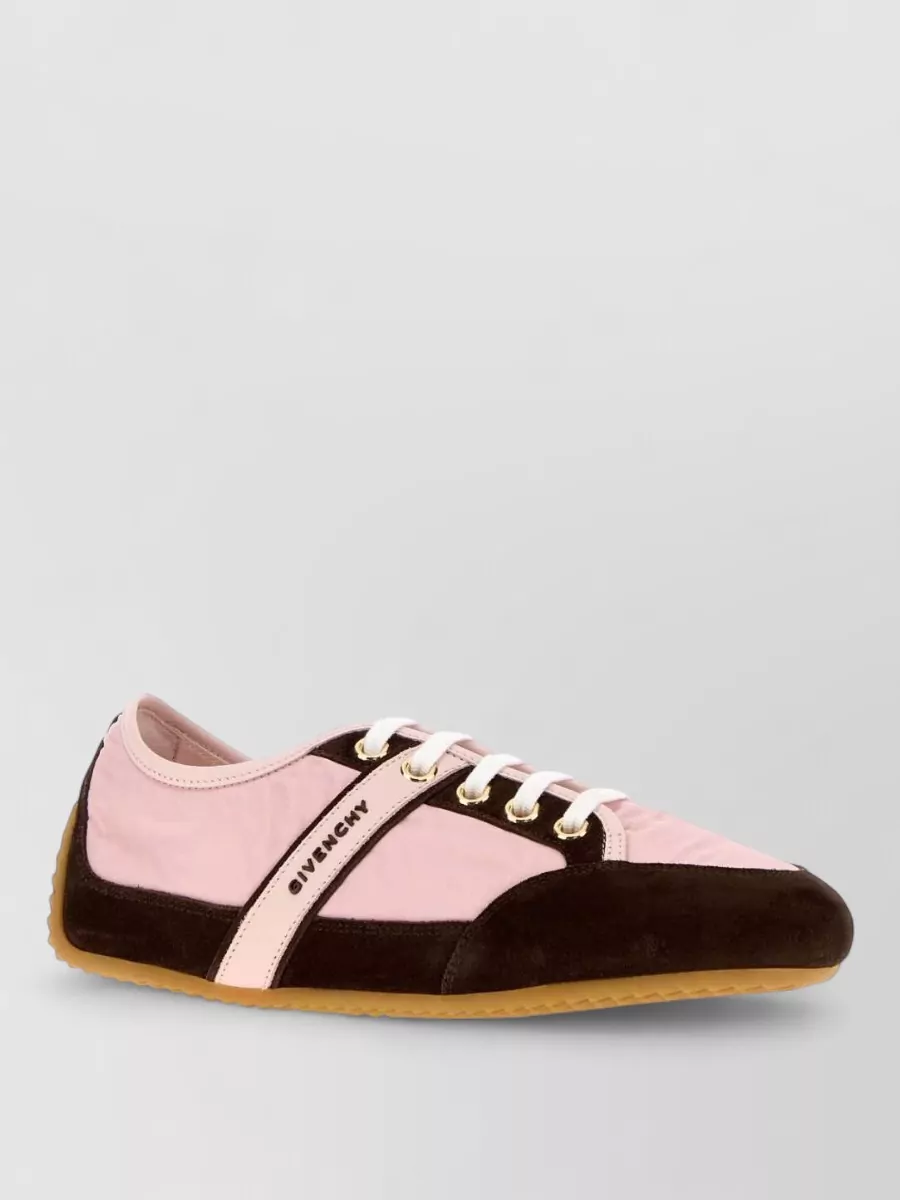 Givenchy nylon and suede lace-up sneakers