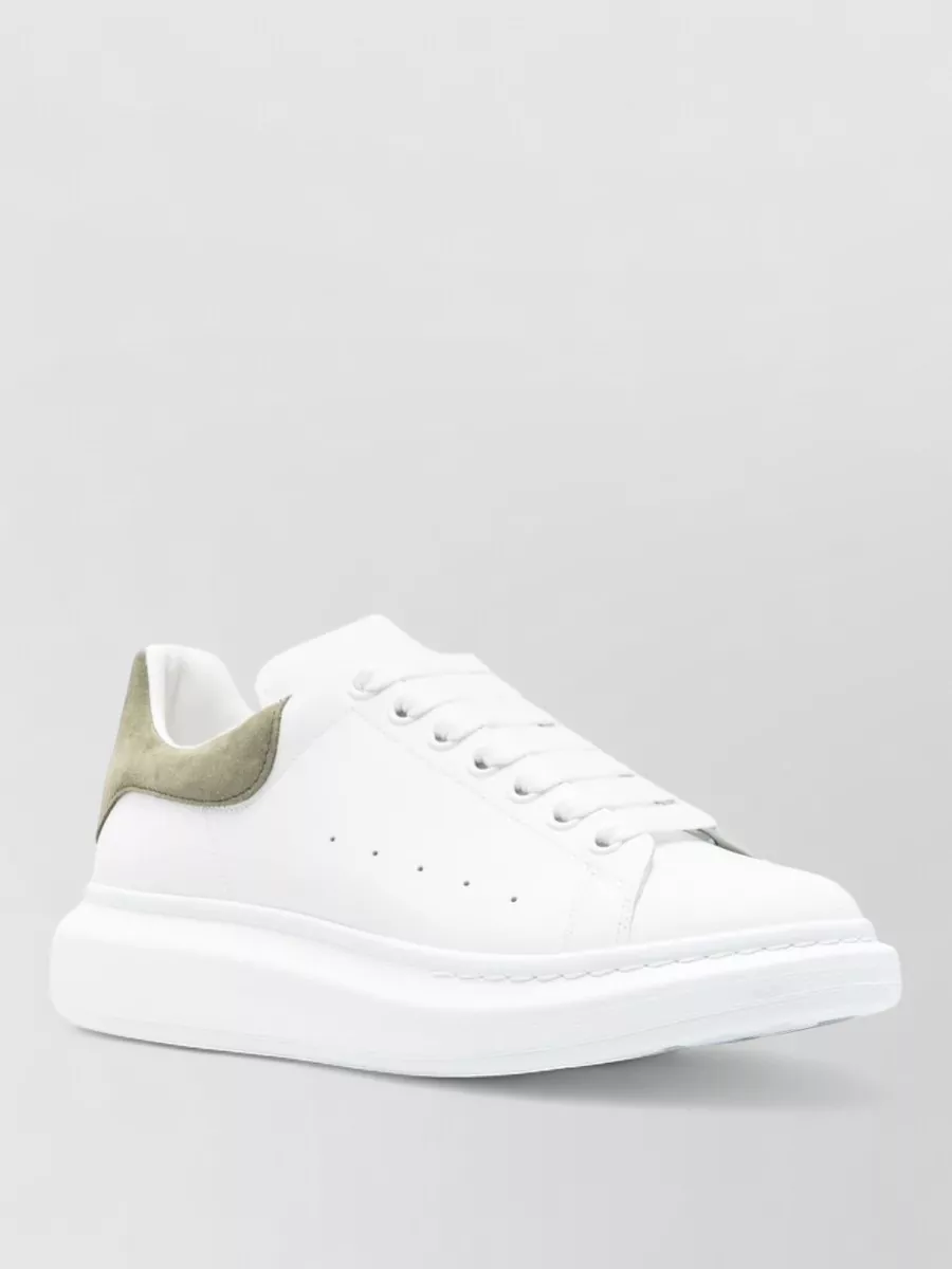 Alexander Mcqueen Low Sneakers Contrasting Heel Rubber Sole