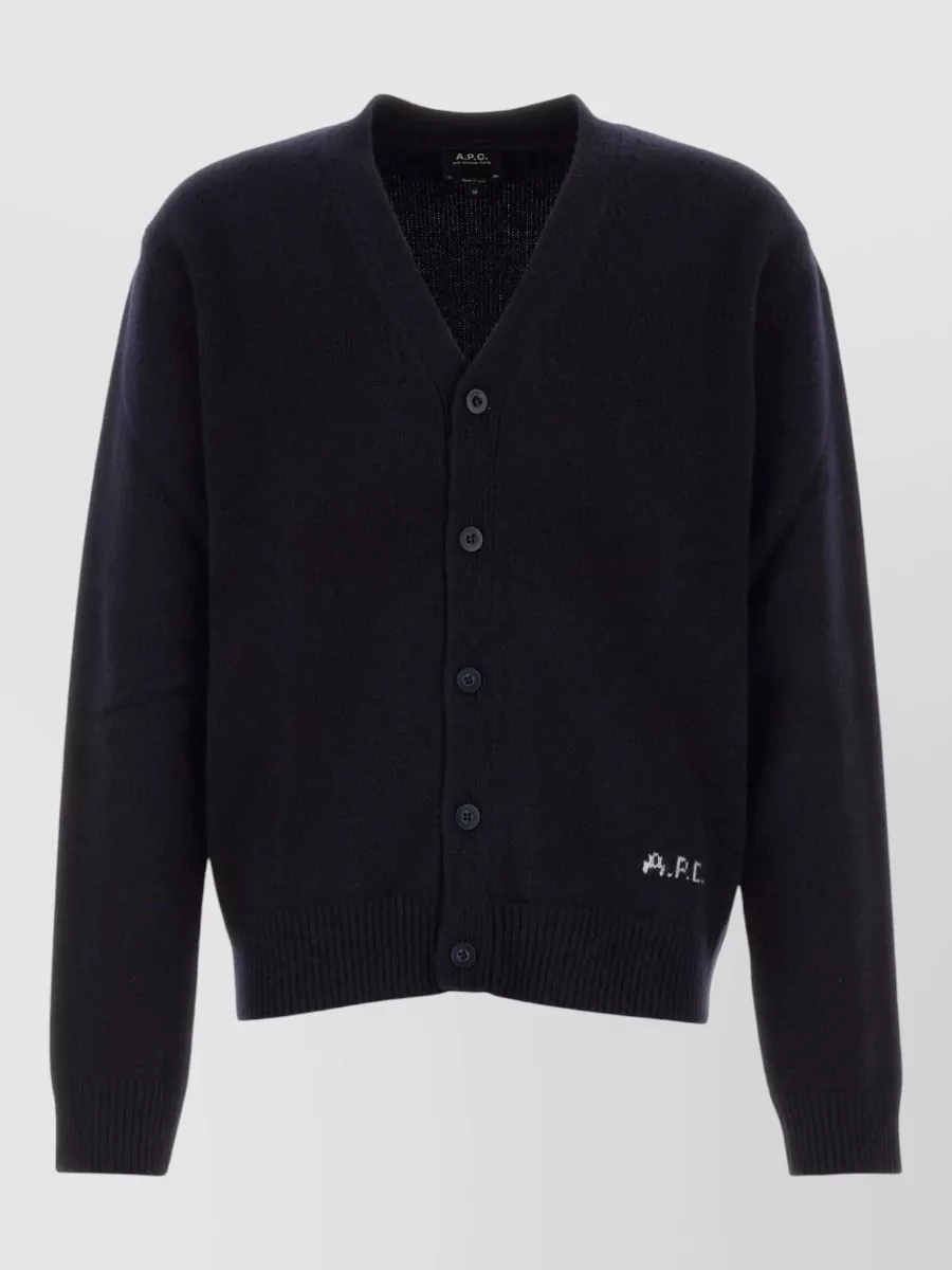 A.P.C. wool v-neck cardigan