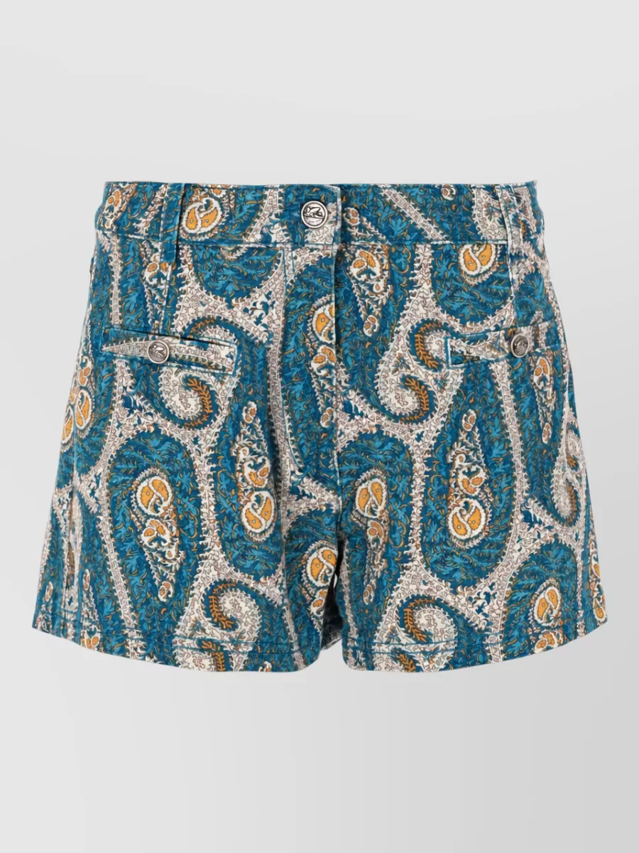 Etro Paisley Print Shorts