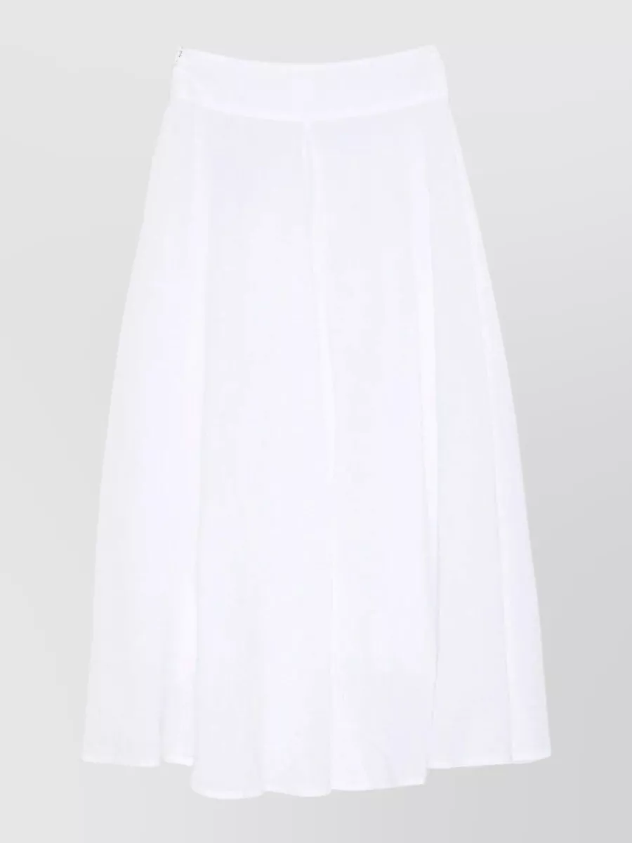 120% Lino Linen Maxi A-Line Skirt