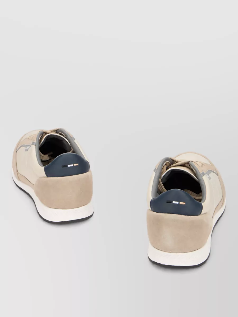 Boss Leather Lace-Up Sneakers