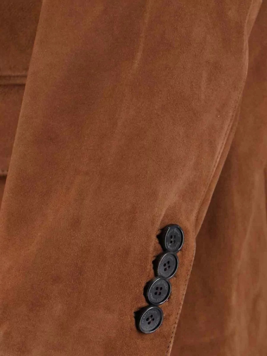 Dunst Leather Single Breasted Coat
