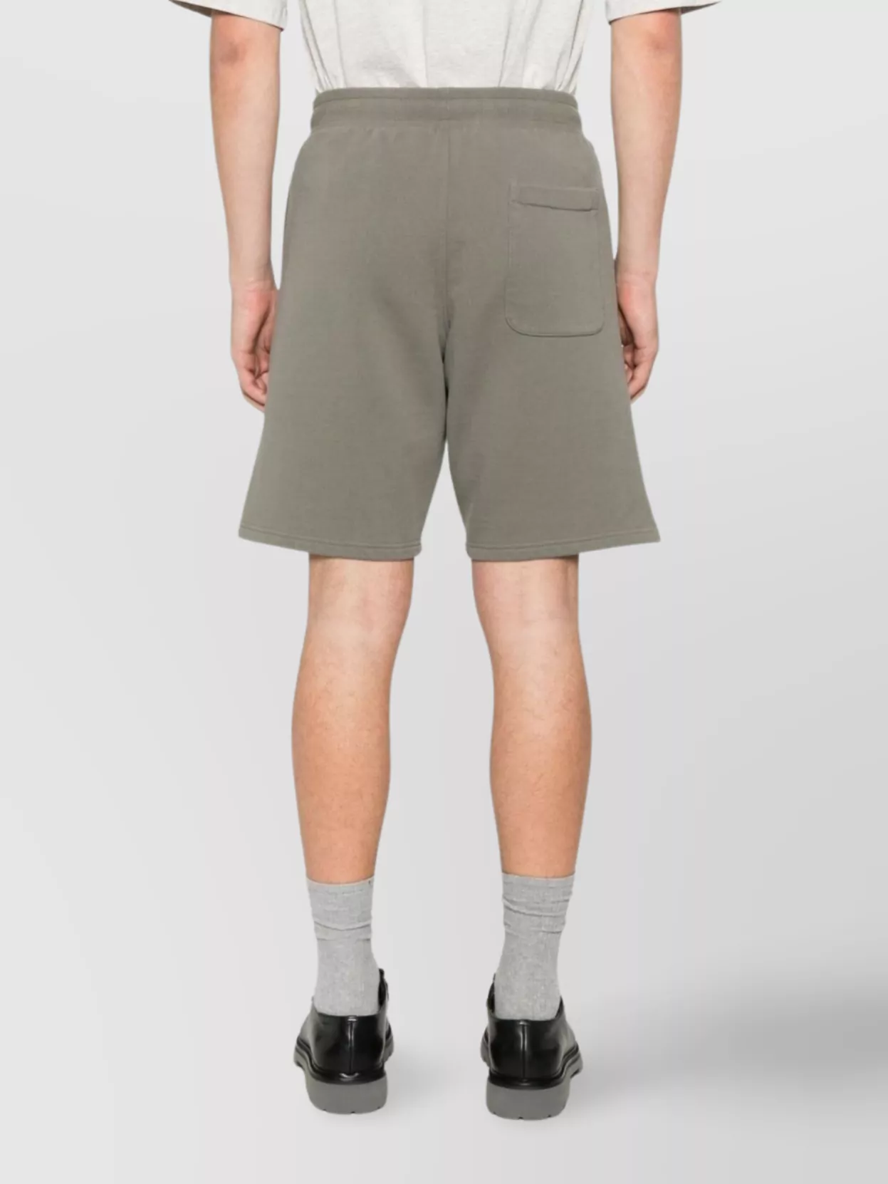 Ami Paris Elasticated Drawstring Waistband Patch Pocket Shorts