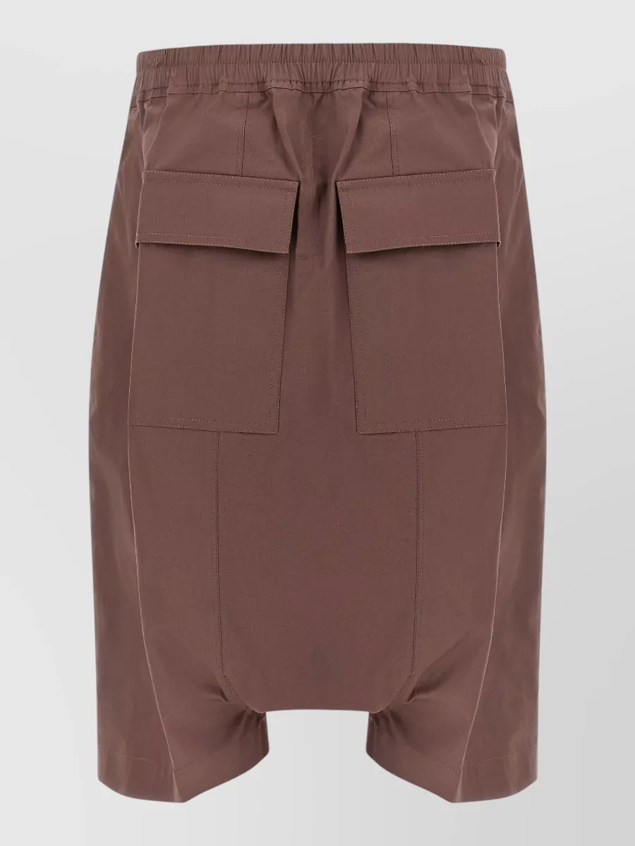 Rick Owens Cotton Rick S Pods Low-Rise Knee-Length Bermuda Shorts