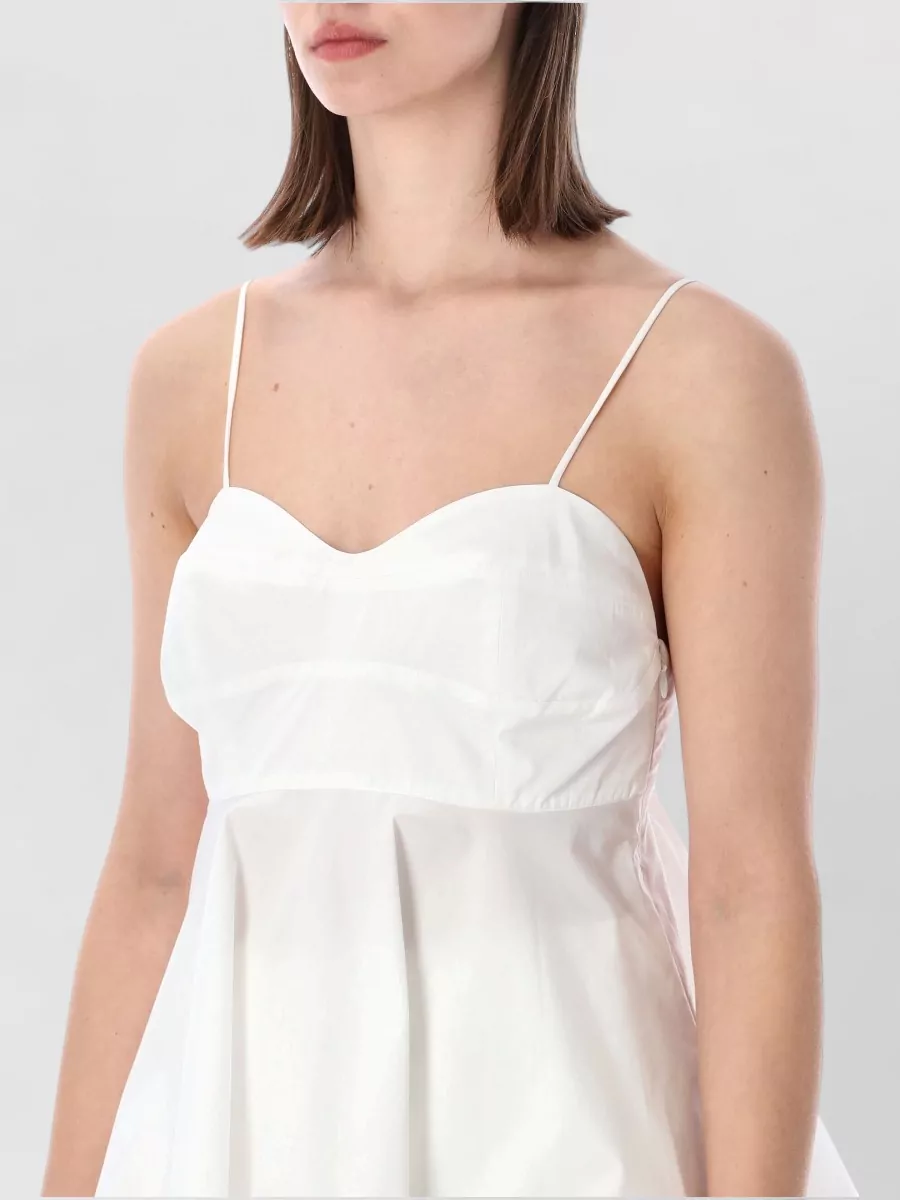 Róhe Cotton Bustier Peplum Top