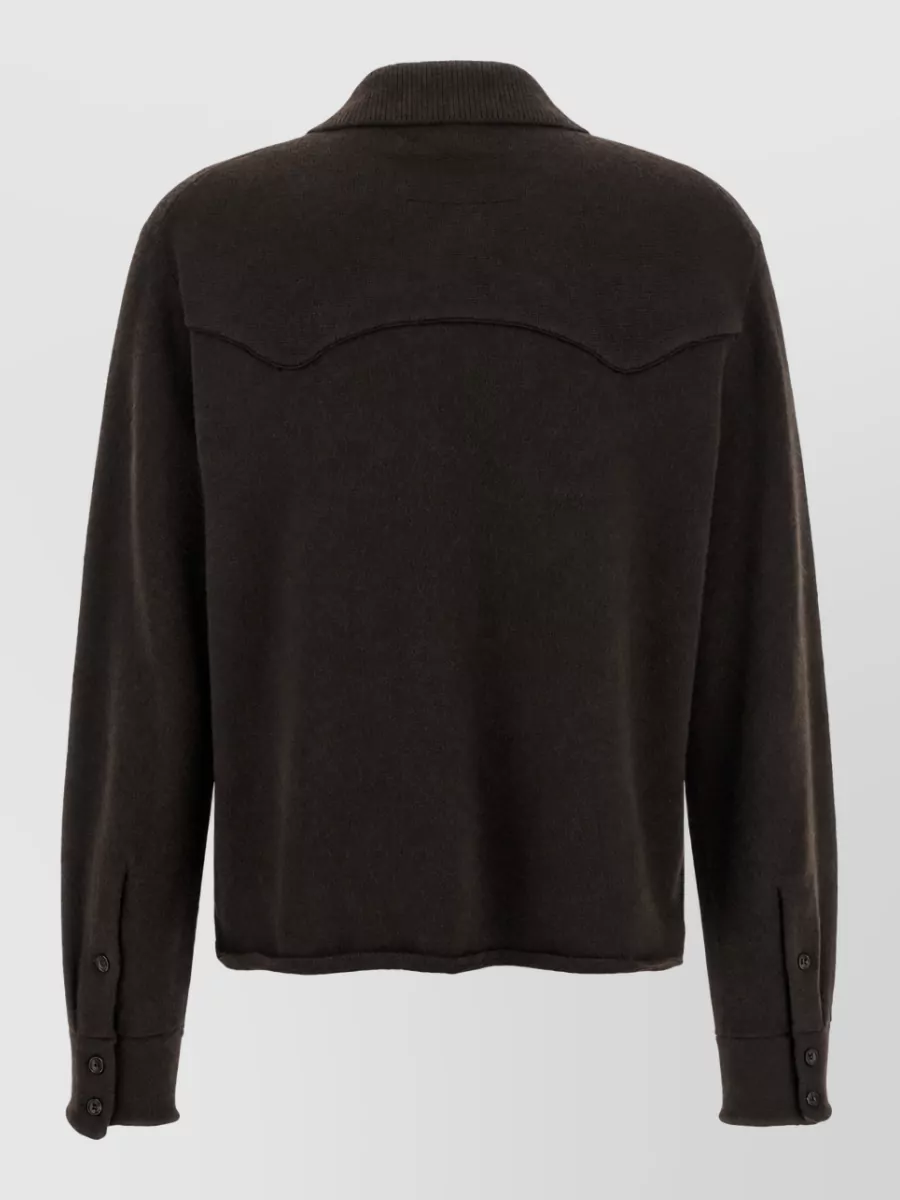 Guest In Residence Cashmere cropped shirt
