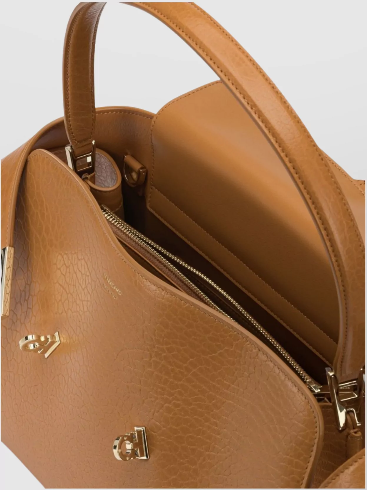Ferragamo Shoulder Bags With Top Handle And Strap