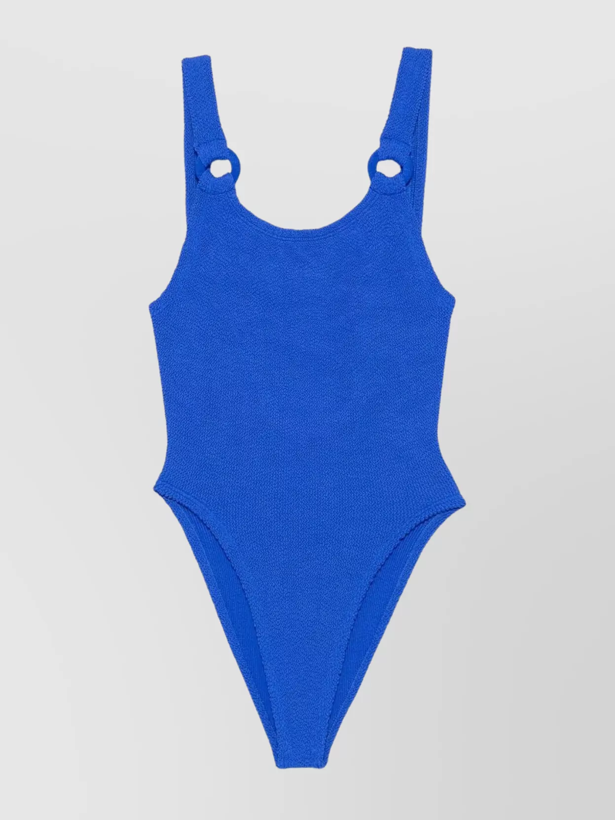 Hunza G Textured Ring Detail Swimwear Collection In Blue